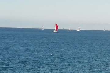 Un día espléndido despide a su paso por la costa Telde a los tripulantes de la Regata ARC (Foto Jesús Ruiz Mesa y Miguel Santana)